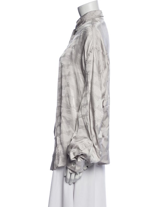 Balenciaga 2022 BB Button-Up Top