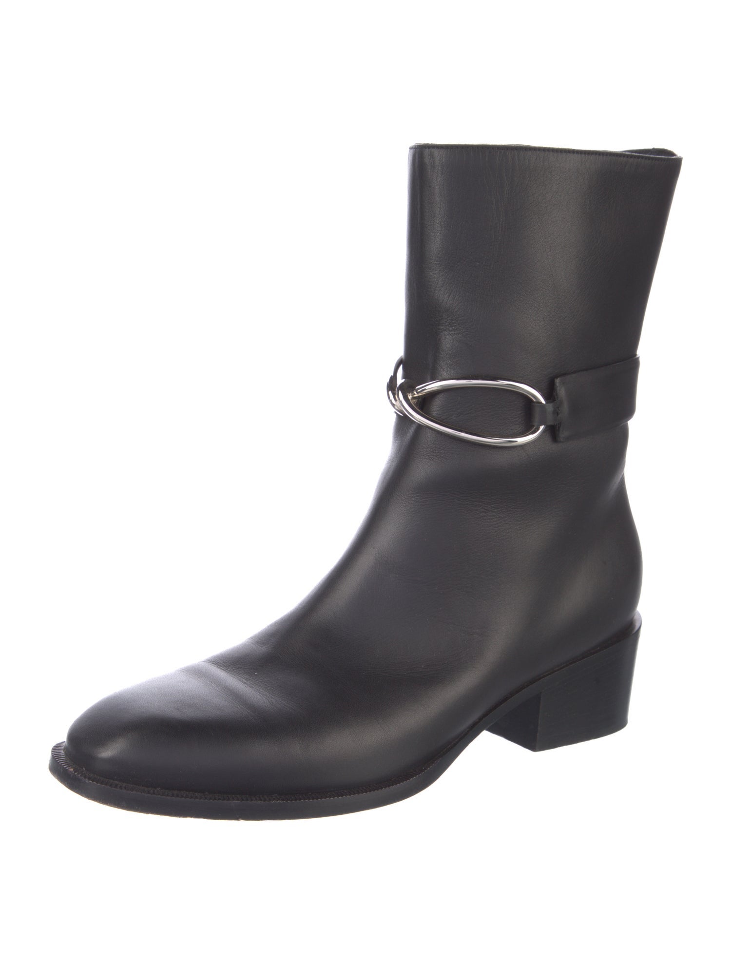 Balenciaga Leather Moto Boots