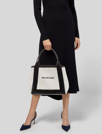 Balenciaga Canvas Navy Small