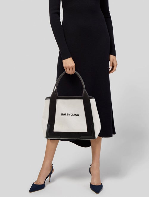 Balenciaga Canvas Navy Small