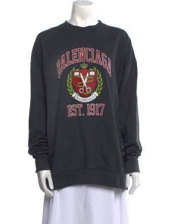 Balenciaga 2021 Graphic Print Sweatshirt