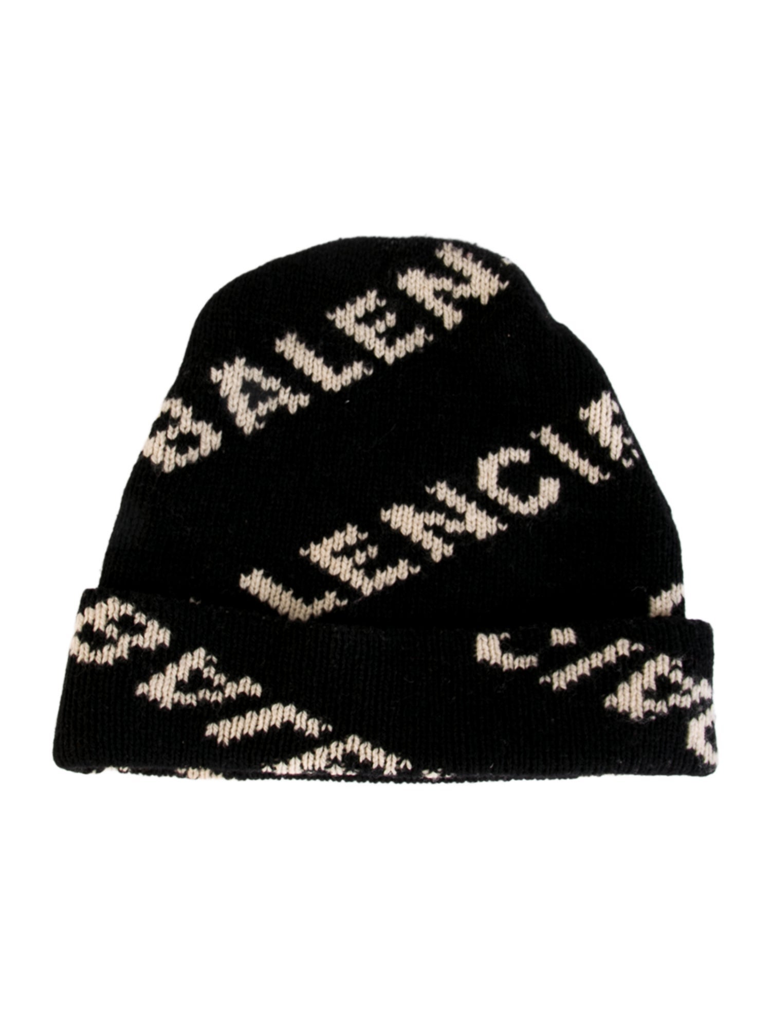 Balenciaga Printed Beanie Hat