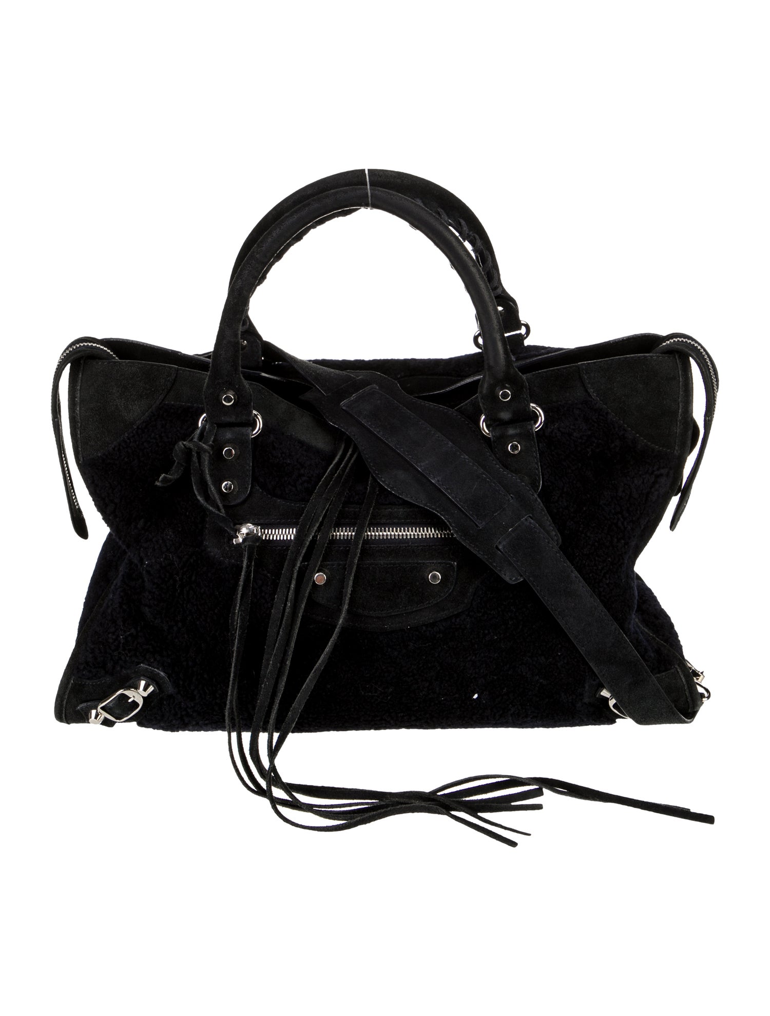 Balenciaga Shearling Motocross Classic City