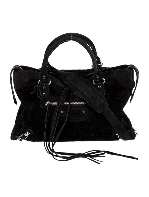 Balenciaga Shearling Motocross Classic City