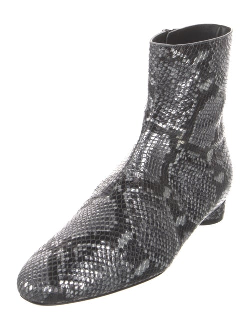 Balenciaga Embossed Leather Patterned Boots