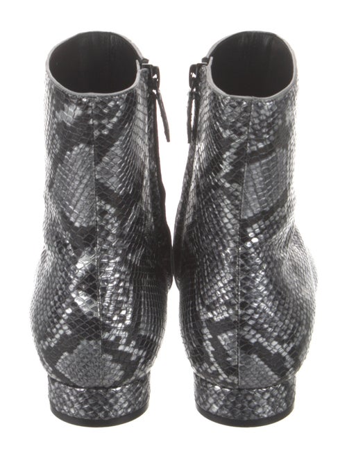 Balenciaga Embossed Leather Patterned Boots