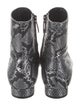 Balenciaga Embossed Leather Patterned Boots