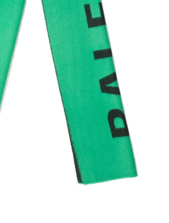 Balenciaga Wool Graphic Print Scarf