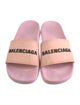 Balenciaga Rubber Printed Slides