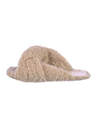 Balenciaga Shearling Slides