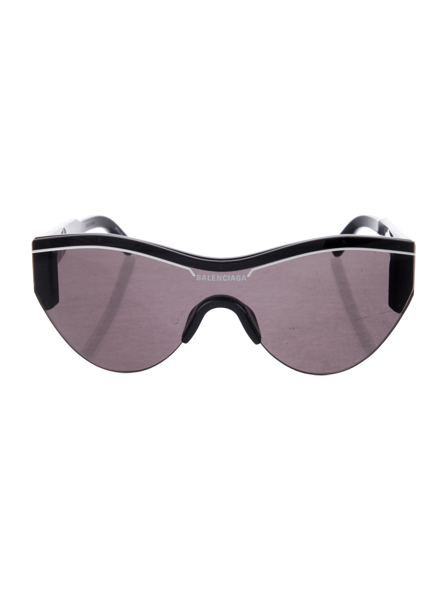 Balenciaga Shield Mirrored Sunglasses
