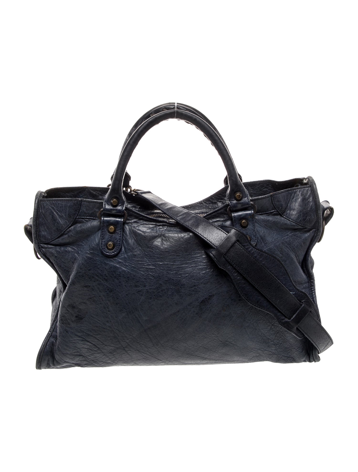 Balenciaga Leather Motocross Classic City Medium