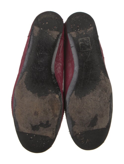 Balenciaga Leather Lasercut Accents Ballet Flats
