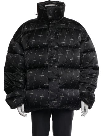 Balenciaga 2020 Printed Puffer Coat