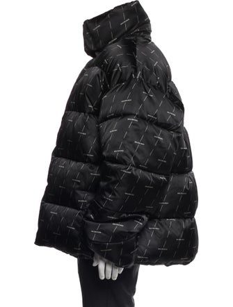 Balenciaga 2020 Printed Puffer Coat