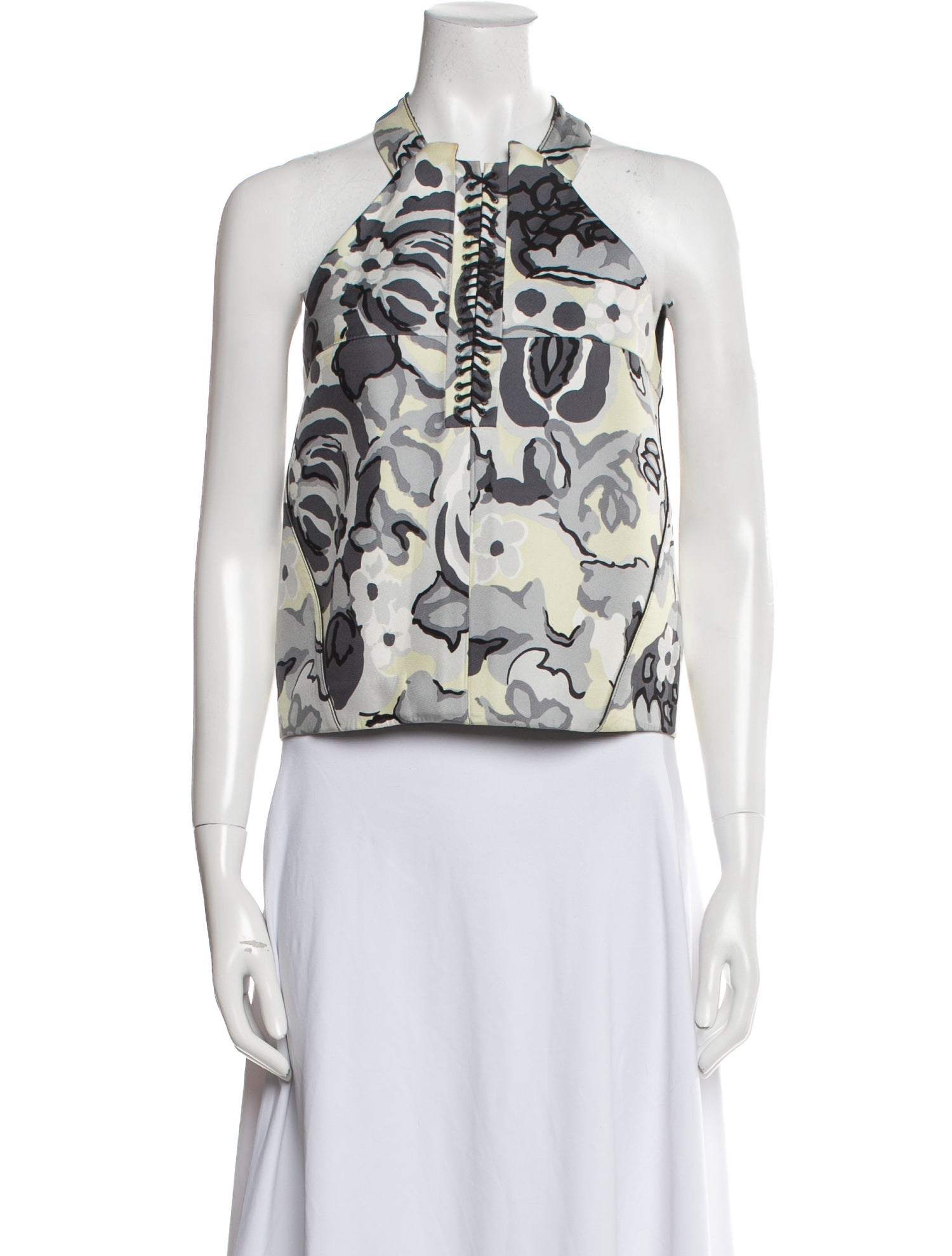 Balenciaga 2007 Silk Crop Top