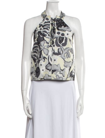 Balenciaga 2007 Silk Crop Top