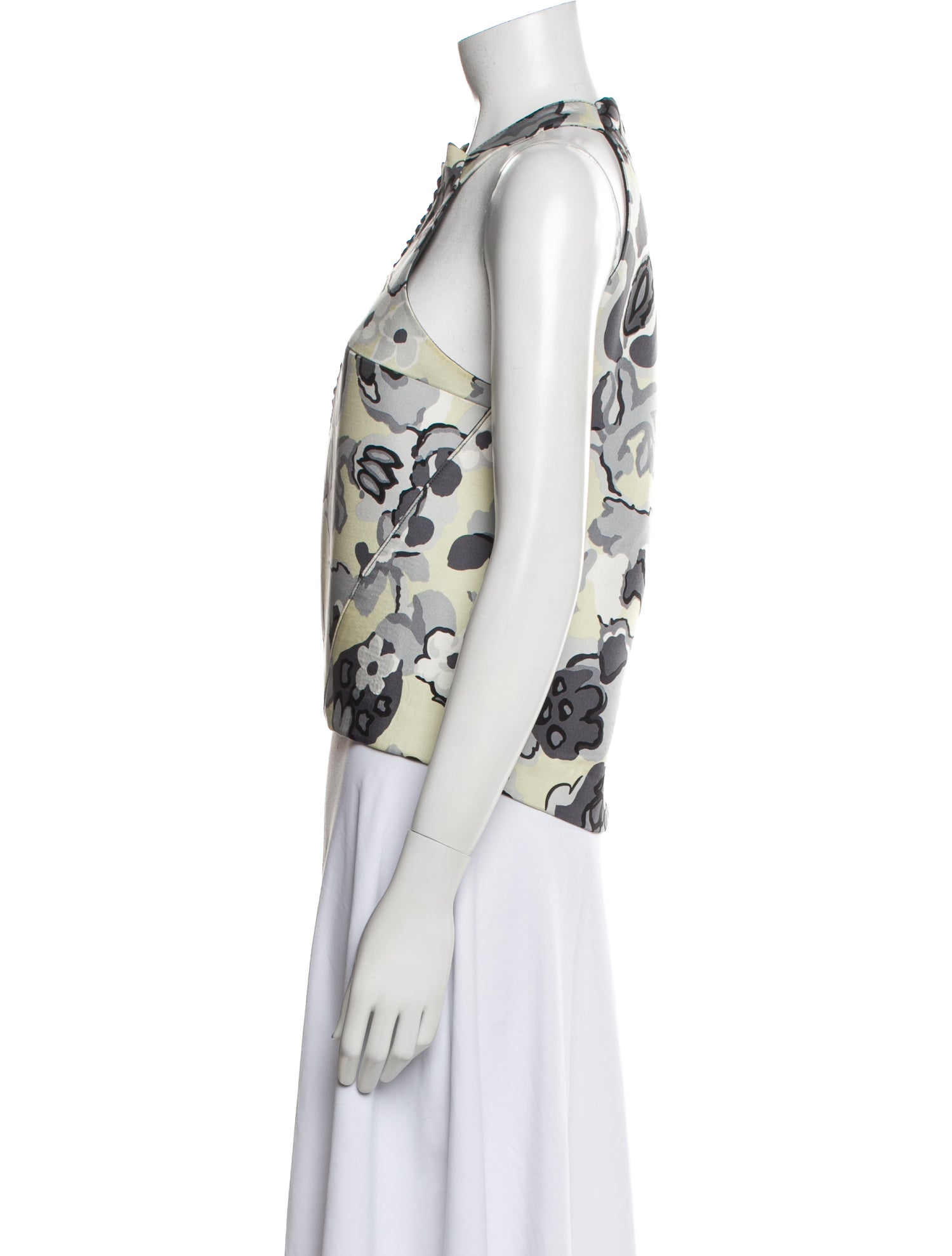 Balenciaga 2007 Silk Crop Top