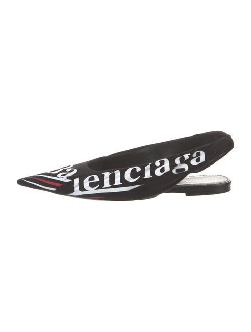 Balenciaga Printed Slingback Flats
