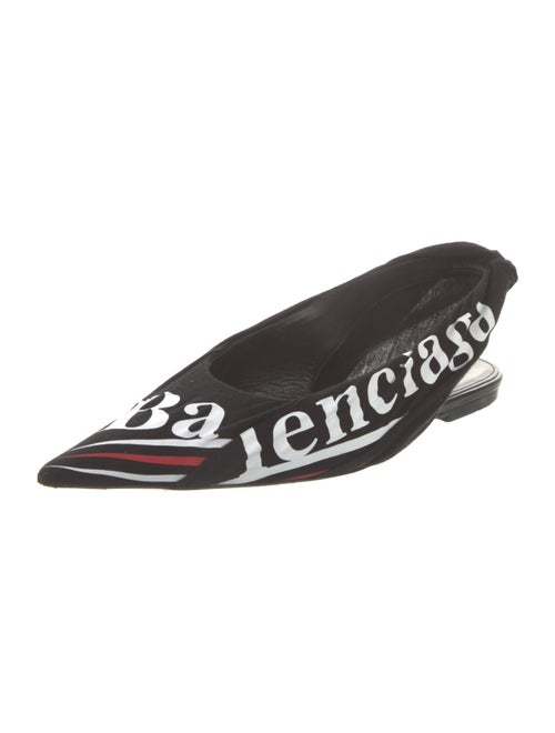 Balenciaga Printed Slingback Flats