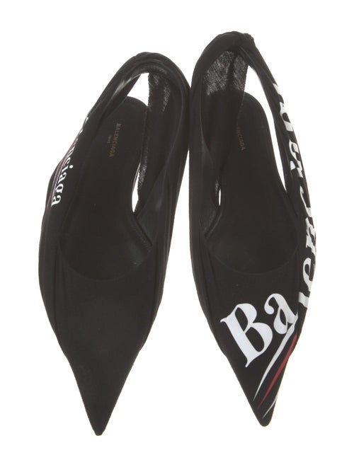 Balenciaga Printed Slingback Flats