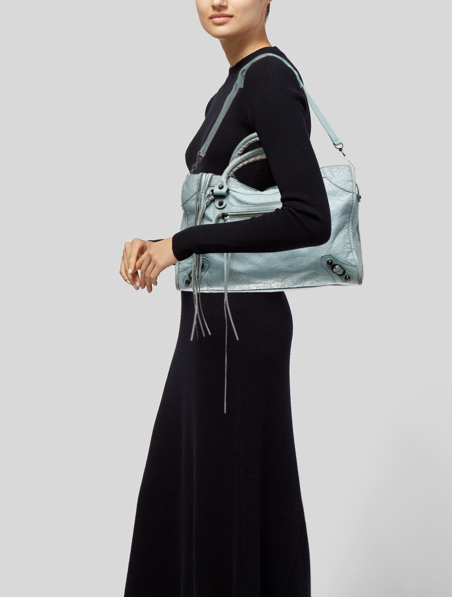 Balenciaga Leather Motocross Classic City