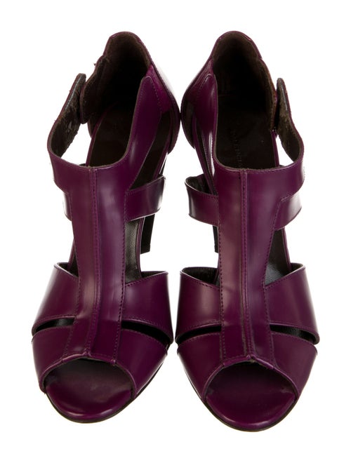 Balenciaga Leather T-Strap Sandals