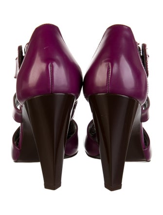 Balenciaga Leather T-Strap Sandals