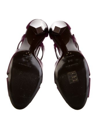 Balenciaga Leather T-Strap Sandals