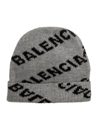 Balenciaga Virgin Wool Logo Beanie