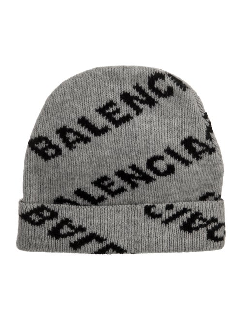 Balenciaga Virgin Wool Logo Beanie