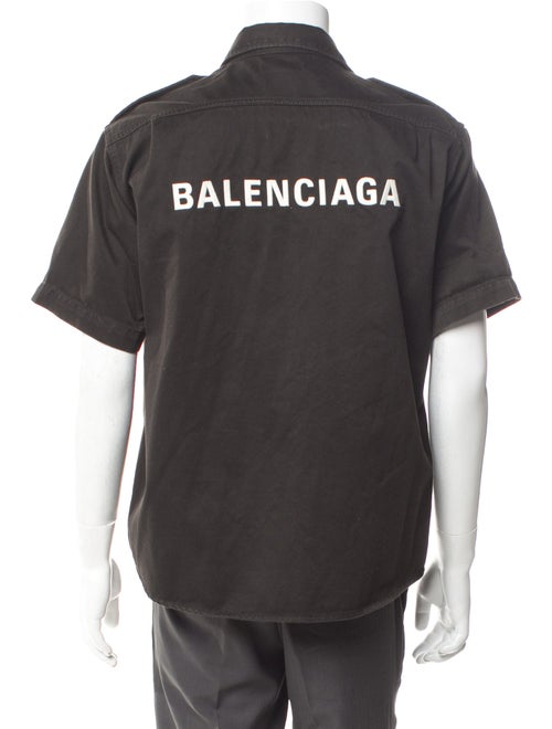 Balenciaga 2018 Utility Denim Shirt