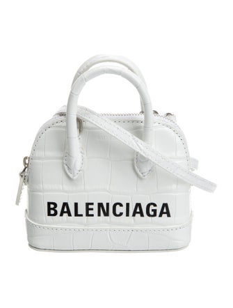 Balenciaga Embossed Leather Shoulder Bag