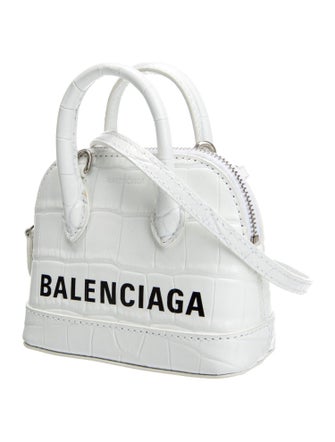 Balenciaga Embossed Leather Shoulder Bag