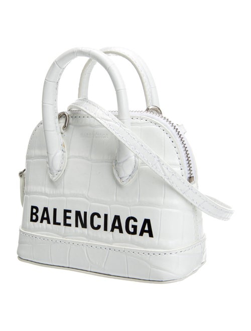 Balenciaga Embossed Leather Shoulder Bag