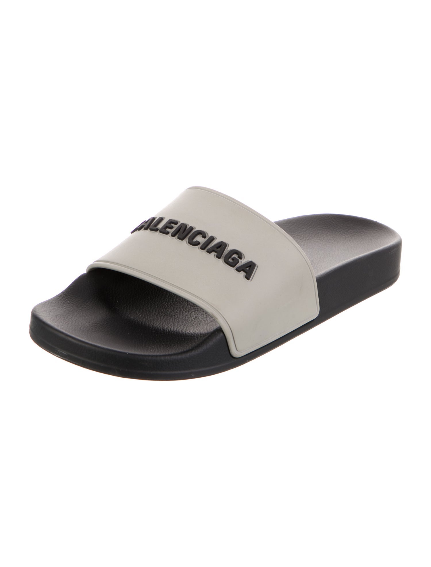 Balenciaga Rubber Graphic Print Slides