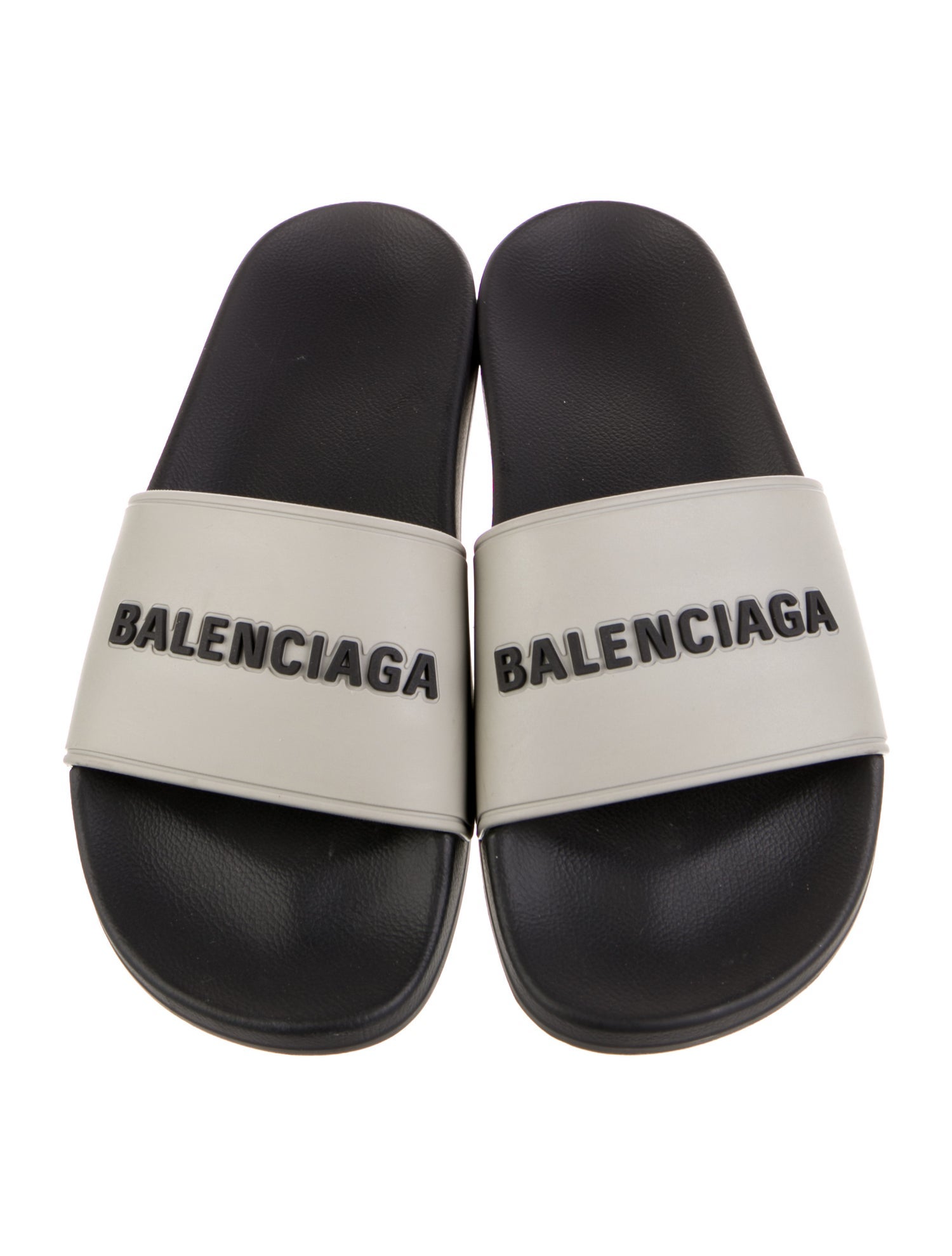 Balenciaga Rubber Graphic Print Slides