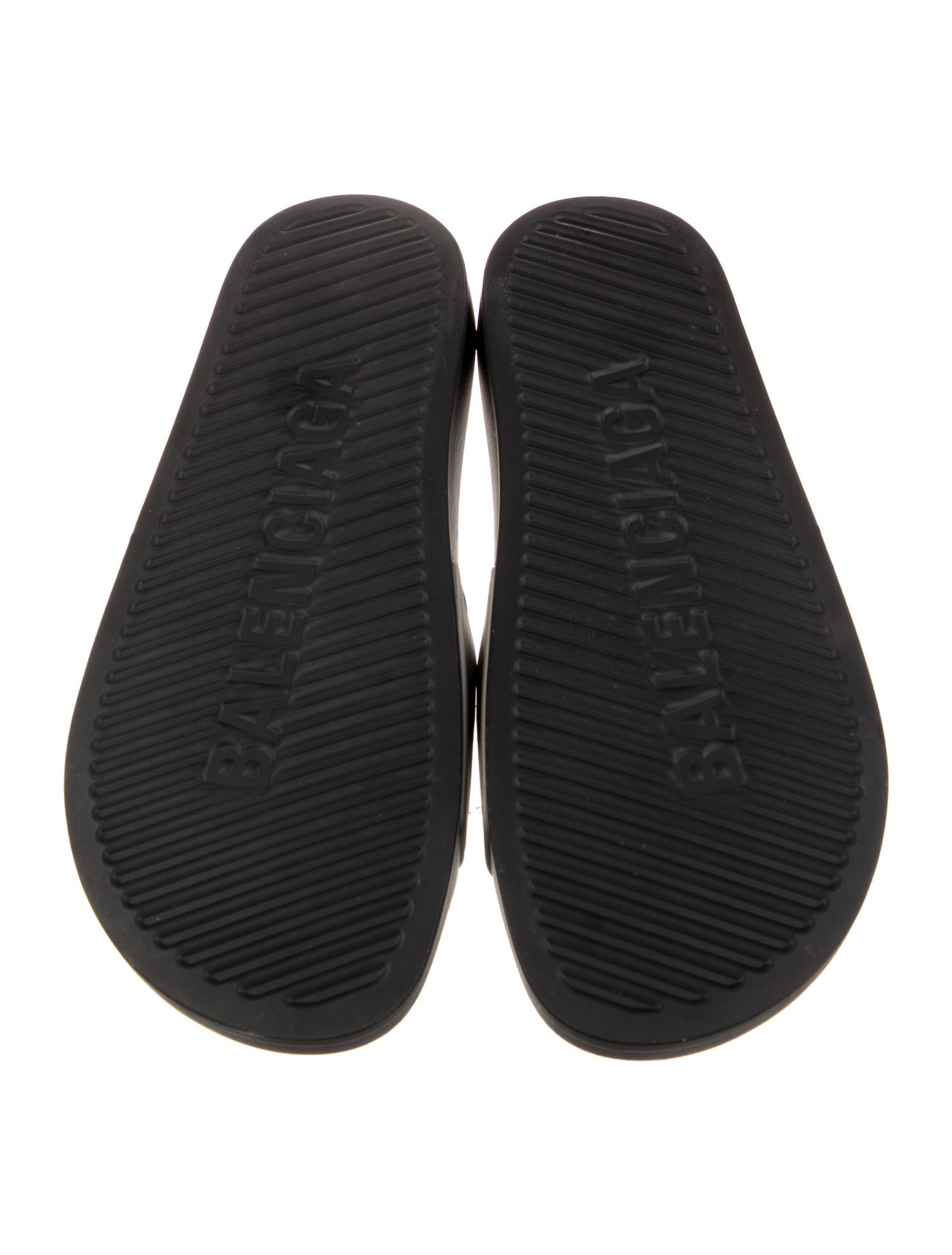 Balenciaga Rubber Graphic Print Slides