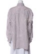 Balenciaga Silk Striped Button-Up Top