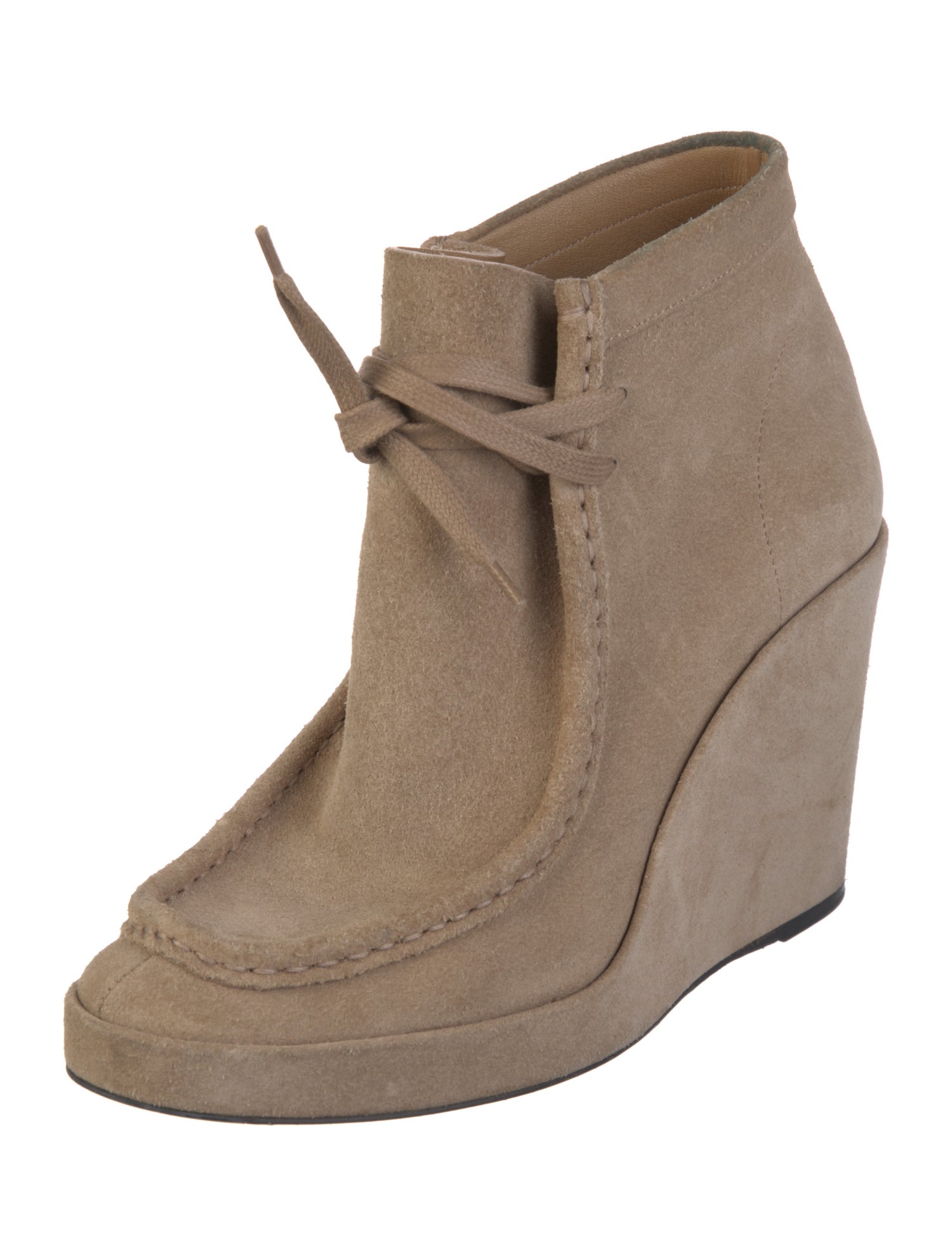 Balenciaga Suede Lace-Up Boots