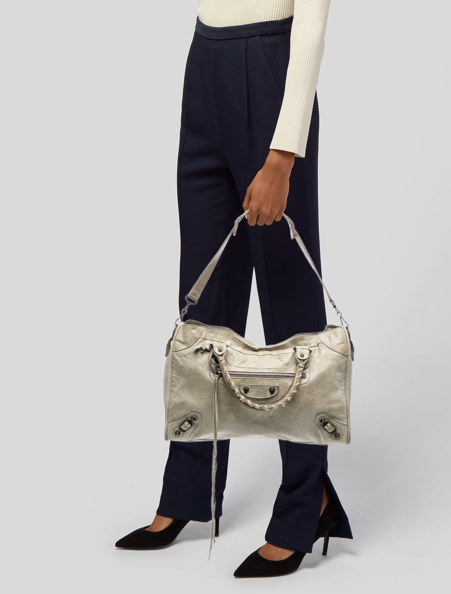 Balenciaga Leather Motocross Classic City