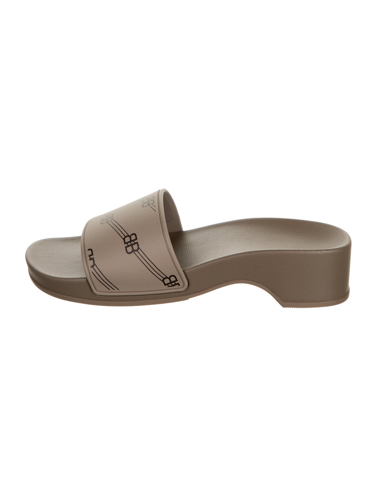 Balenciaga Rubber Graphic Print Slides