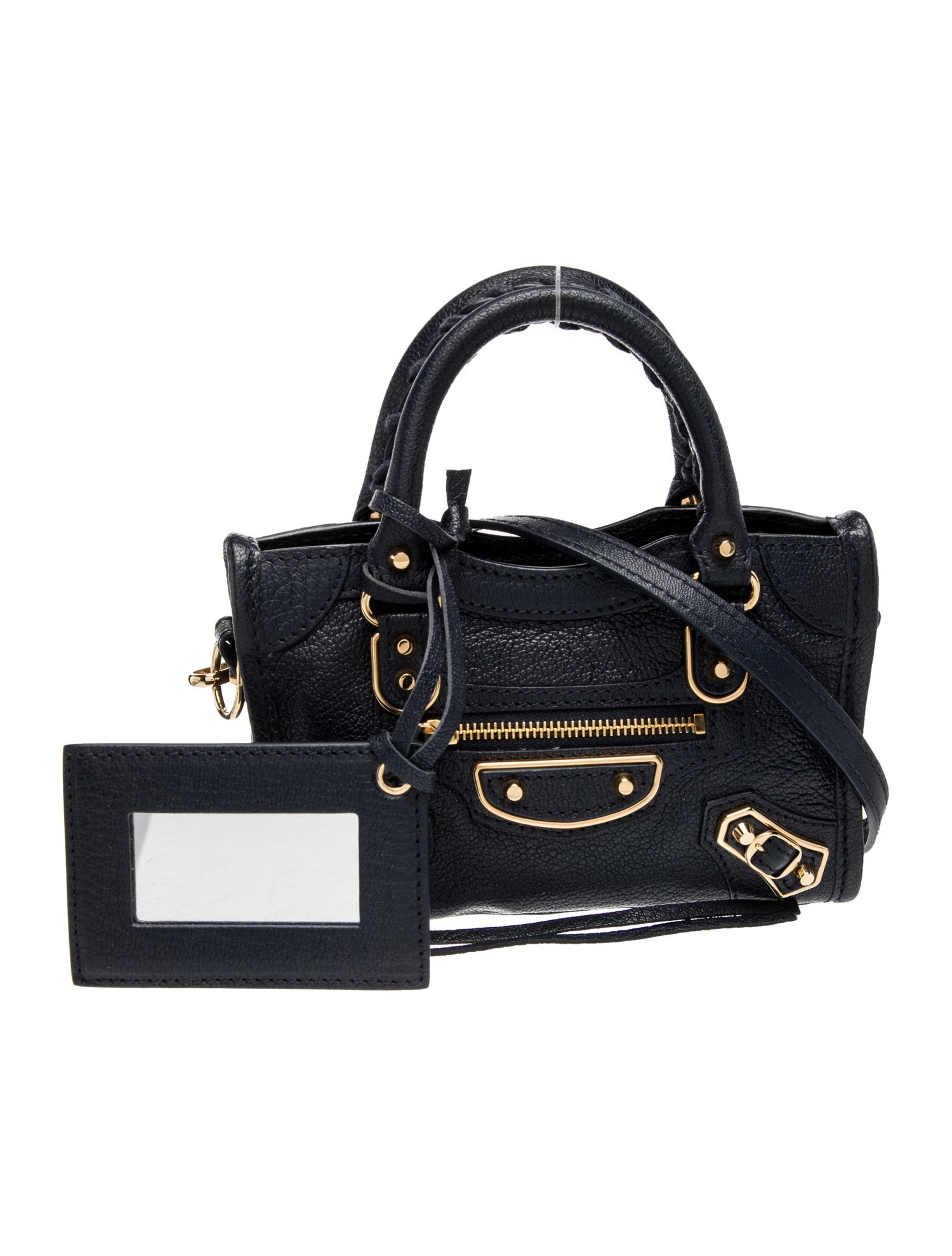 Balenciaga Leather Motocross City Metallic Edge