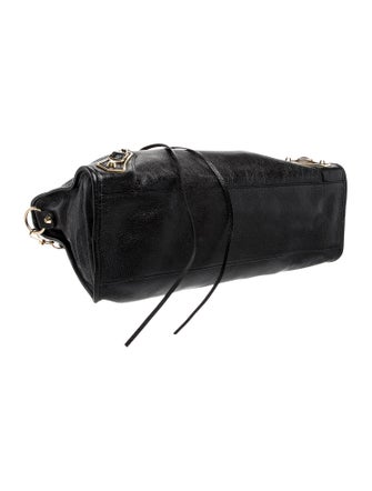 Balenciaga Leather Motocross City Metallic Edge