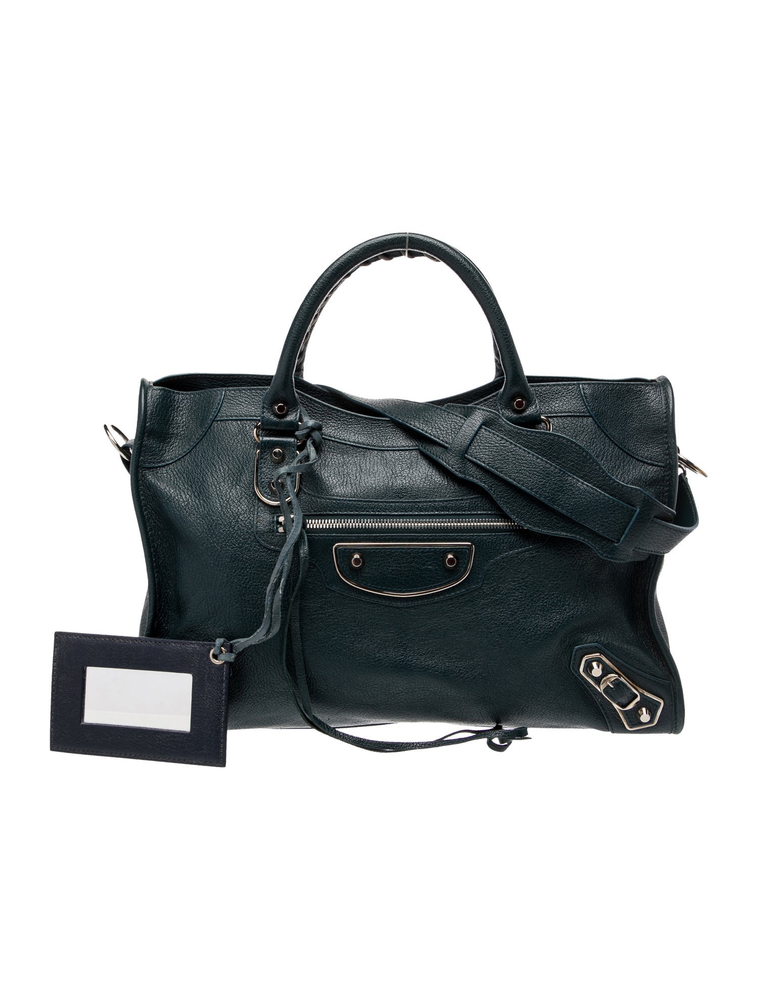 Balenciaga Leather Motocross City Metallic Edge