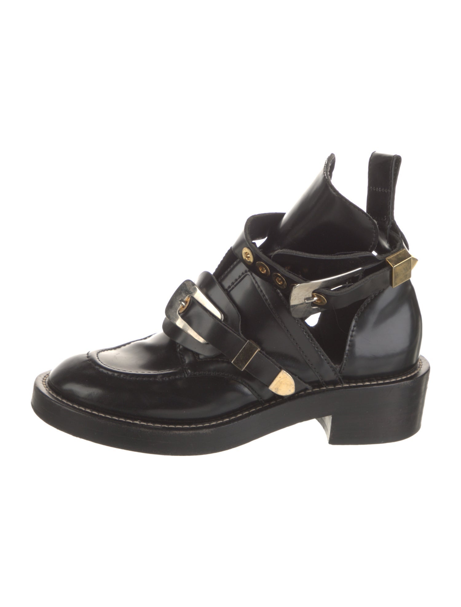 Balenciaga Ceinture Leather Boots