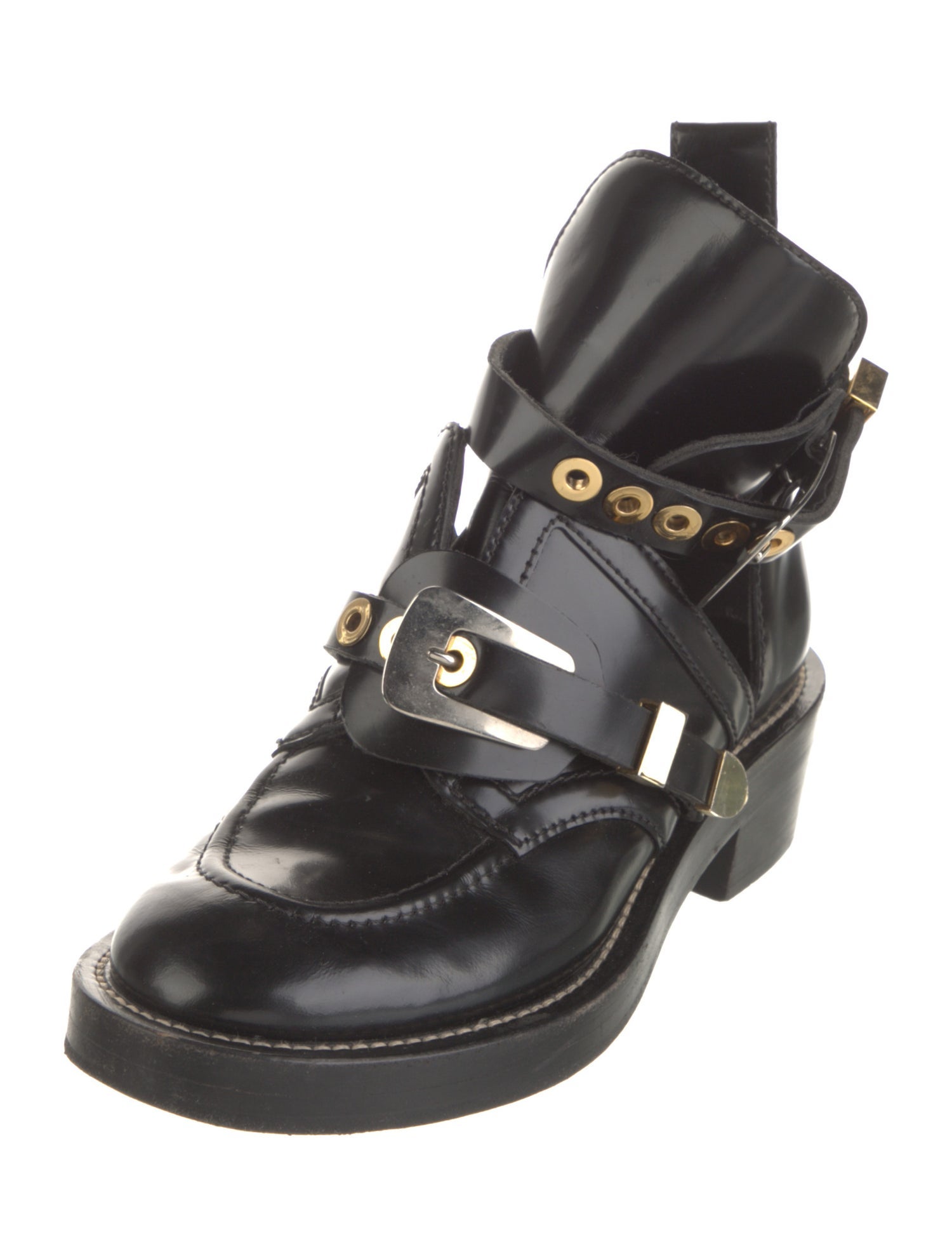 Balenciaga Ceinture Leather Boots
