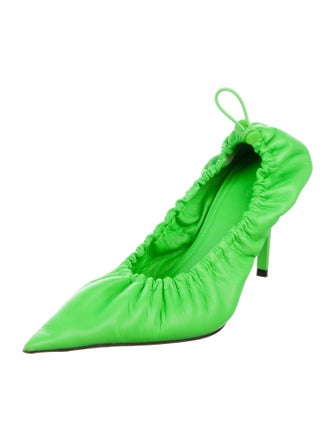 Balenciaga Leather Slingback Pumps