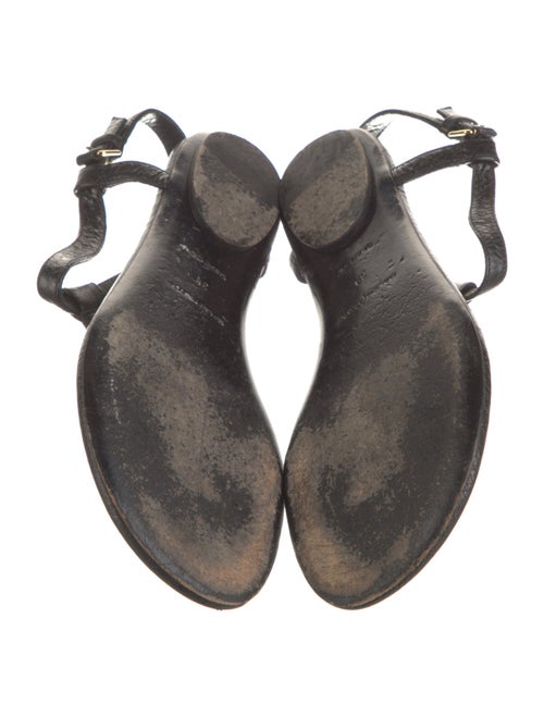 Balenciaga Leather T-Strap Sandals
