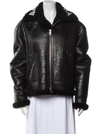 Balenciaga 2017 Shearling Bomber Jacket